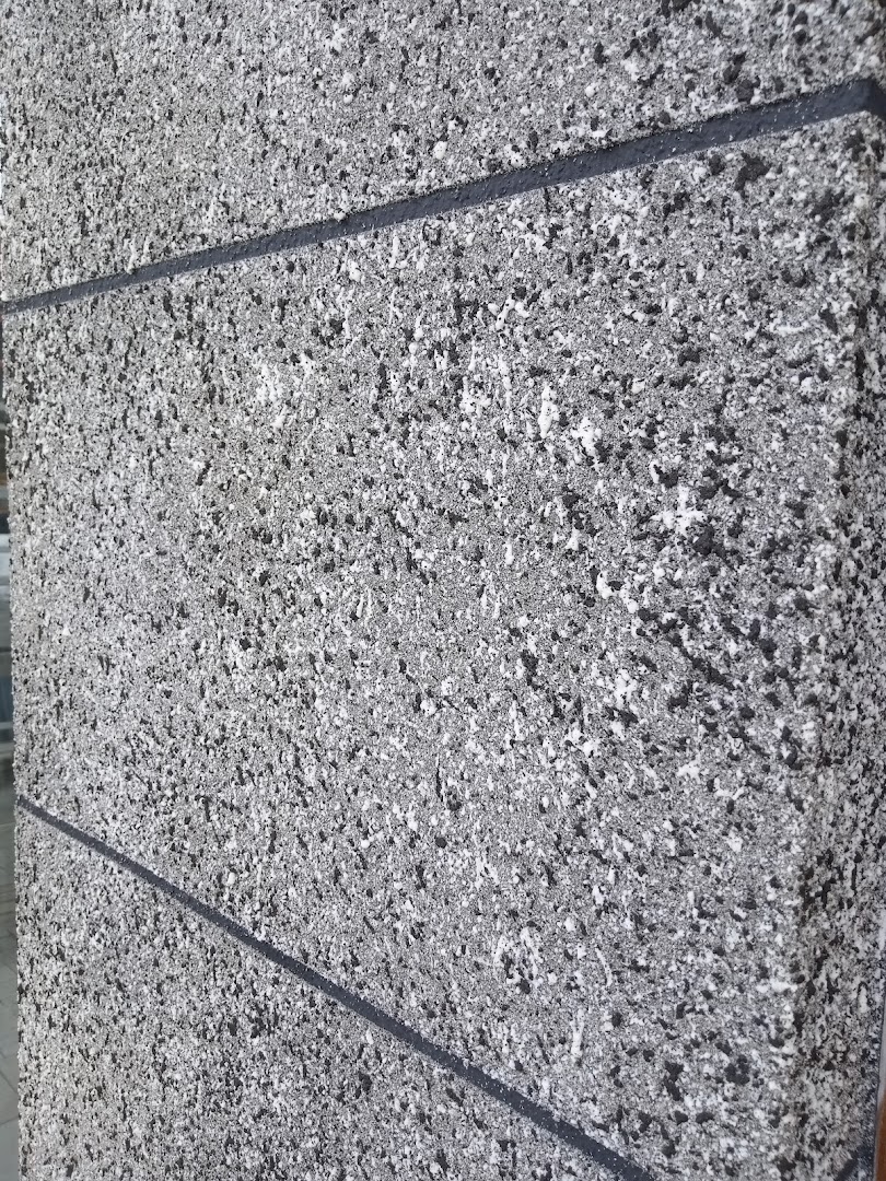 Granit püskürtme gri doku yakın çekim
